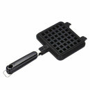 Waffle Maker Non-stick Checkered Waffle Mould Bakeware Tray With Handle for Q4S4