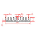 1pcs 100x60x10mm Aluminum Heat Sink LED power IC Transistor Heatsink Cooler