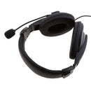 2 Pin Noise Cancelling Overhead Earpiece Car-Racing Audio Headphones Comfortable