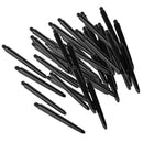 Pack of 60pc portable 52mm Thread Plastic Re-Grooved Dart Stems Shafts Black