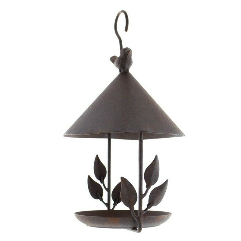 Bird Feeder Bird Outdoor Iron Rainproof Windproof Hanging Style Feeder for