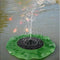 Lotus Leaf Shape Water Pump Solar Fountain Power Pump Panel Outdoor Small M