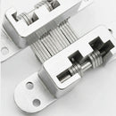 2 x Hidden Cross Hinge Invisible Concealed Hinges Folding Door Hinge Durable