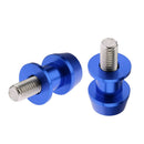2pcs Motorcycle CNC Swingarm Swing Arm Spools Sliders Stand Bobbins 6mm Blue