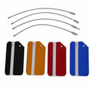 4pcs Aluminium Metal Travel Luggage Baggage Suitcase Address Tags Label Hol