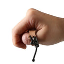 Thicken Cow Leather Thumb Finger Tip Protector Guard Ring Tab Leather Hunti E1A7