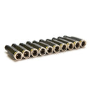 10 Pcs 2.1mm x 5.5mm Female DC Power Plug Socket Jack Adapter Connector LJ