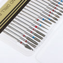 30x Nail Drill Bit Set Barrel Head Electric Drill Bits Coarse Grinding Tool B