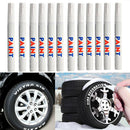 12pcs White Waterproof Permanent Car Tyre Tire Tread Rubber Paint Marker Pen Set