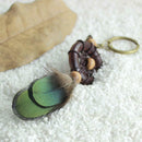 Metal Key Chain Ring Feather Tassels Dream Catcher Keyring Keychain Decor