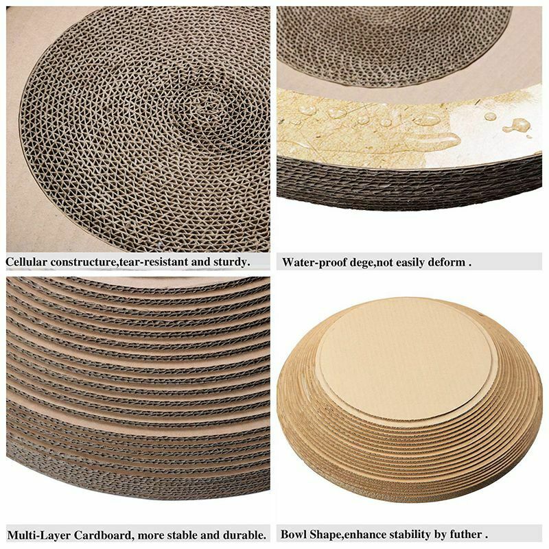 Cat Scratching Lounge Board Corrugated Cardboard Scratcher Cat Scratch Pad  E5G4