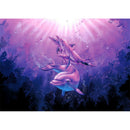 Three Purple Dolphins Diamond Painting Cross Stitch Needlework Mosaic Kit A