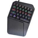 USB Wired RGB Gaming Keyboard 29 Keys Professional Single Hand Keypad