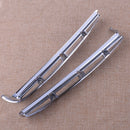 2xHeadlight Eyebrow Decor Trim Chrome Strip Fit For Hyundai Santa Fe Sports 2019