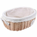 Wicker Rattan Storage Basket Large With Lid Snack Basket Home Living Room D