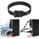 100pcs Reusable T-type Self-adhesive Buckle Cloth Cable Ties Management Belt