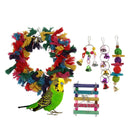 5PCS String of Balls Bells Rope Swing Perch for Small Animal Hamster Squirrel