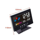 Projection Digital Alarm Clock Snooze Weather Thermometer LED LCD Color D3E0