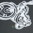 Motobike Metal Cutting Dies Stencil Scrapbook Paper Cards Craft Embossing DIY A