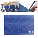 1xBlue A4 PVC Self Healing Cutting Mat Craft Quilting Grid Lines Printed Bo G5P4