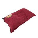 Self Inflating Camping Pillow Travel Air Cushion Neck Lumbar Support Red