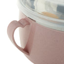 Stainless Steel Kids Noodles Bowl with Spoon for Ramen Soup Rice Snack Pink