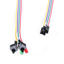 PC case red green LED lamp ATX power supply reset HDD switch lead  ME