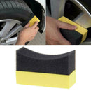 2PCS Car Wheel Waxing Tire Polishing Compound Washing Cleaning Sponge Pad B T2Y5