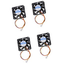 4pieces 12V 3Pin 60mm Mini 6cm Fan Silent Computer Cooler Cooling Fan PC
