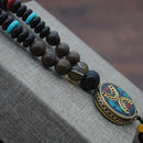 Handmade Ethnic Style Wooden Beads Sweater Chain Nepal Beads Accessories Li