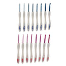 8 Plastic Flower Crochet Hook Aluminum Knitting Needle Weaving Craft 2.5-6mm
