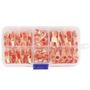 Open Barrel Copper Ring Lug Terminals Wire Crimp Connector Assortment Kit O J3M9