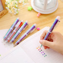 6 in 1 Ballpoint Pen Multi-color Ball Point Pens For Office School Supply TR