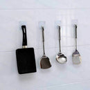 10pcs Nail Free Adhesive Transparent Reusable Heavy Duty Wall Hook for Ha D O3L7