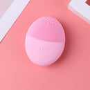 Electric Face Cleaing Brush Silicone Deep Washing Massager Cleaner (Pink)