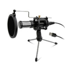Condenser Recording Microphone 3.5mm Plug and Play PC Microphone, Broadcast