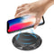Qi Wireless 10W Charger Pad Polyhedral Angle Vacuum Plating Fast Charging Black