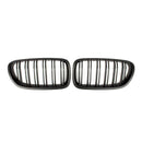 1 Pair Double Slat Line Front Bumper Grill Hood Kidney Grille Grill for 201