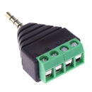 10x3.5mm 1/8" TS Mono Male Plug to AV 2 Pin Connector Headphone Jack