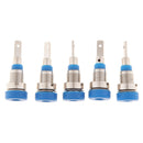 5Pcs 2mm Banana Plugs Female Jack Socket Plug Wire Connector Blue