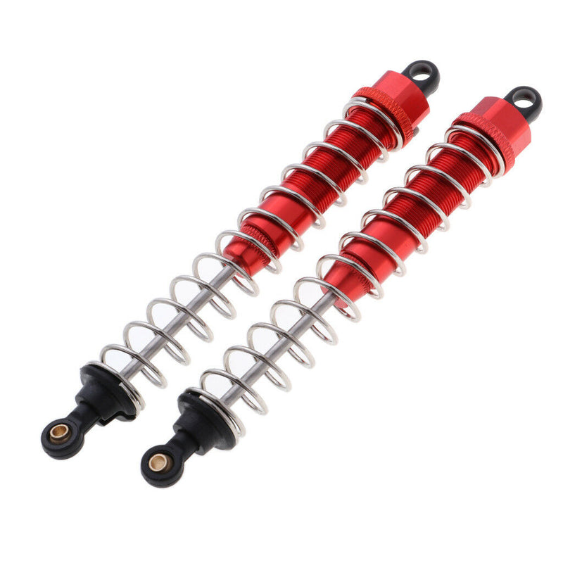 2Pcs Alloy Shock Absorbers for 1:10th HSP 94180 4WD RC Climbing Truck Red