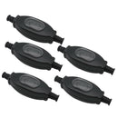 5Pcs 204 IP65 Waterproof Switch Dust-Proof Line Switch Rainproof Double-Cut