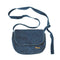 Women Canvas Denim Crossbody Bags Pure Color Flap Shoulder Bag (Dark Blue)