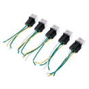 5x 60A LED Relay 12V 4Pin Socket w Wire Normal Open Waterproof Car Truck Van