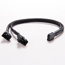 4 Pin PWM To Dual PWM Power Y-Splitter Adapter Cable for CPU PC Case Fan Su A3T9