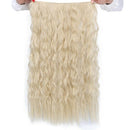 Long Clips in Hair Extension Synthetic Natural Hair Water Wave Blonde Black