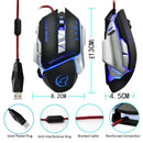 2X(G810 Gaming Mouse Usb Wired Optical Game Mouse 3200 Dpi Adjustable 8 But