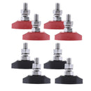 8pcs Black& Red Heavy Duty Stainless Steel Insulated Terminal Block 6mm Stud