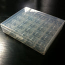 25 Spools Clear Bobbins in Case Organizer Storage Box Holder Sewing Machine FT