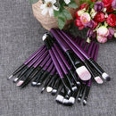 20pcs Makeup Brushes Set Powder Foundation Eyeshadow purple SN9F